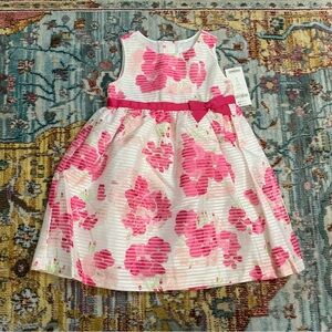 Gymboree Egg Hunt Easter spring summer pink white floral dressy dress 2T